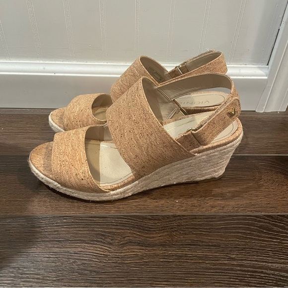 Vionic Brooke Cork Espadrille Wedge Supportive Sandals 10 - Picture 5 of 11